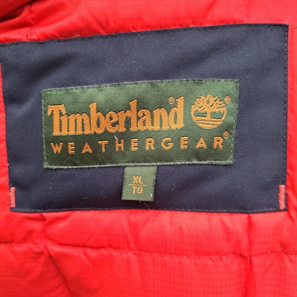 Timberland Hooded Parka Mens LXL/TG Fleece Lined Faux Hood Zip Jacket Coat Black - Picture 10 of 15